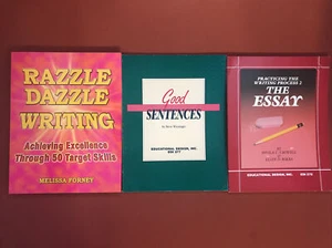 3 Book Bundle:  Writing Books: Good Sentences, Razzle Dazzle Writing & The Essay - Picture 1 of 12