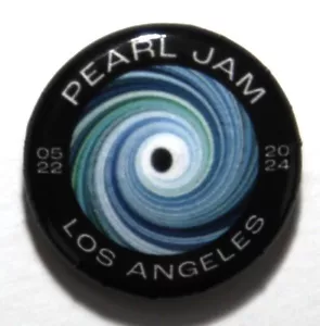 Pearl Jam Pin Los Angeles CA Kia Forum Button Dark Matter Tour Pin-Back 5-22-24 - Picture 1 of 3