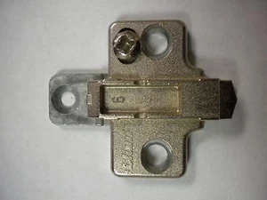  LOT OF 3 Blum 175H710 02.01 Nickel Plated 2 Piece Mounting Plates - Picture 1 of 3