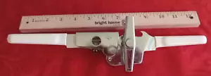 Vintage Swing-A-Way manual can opener with plastic white handles EUC - Picture 1 of 3