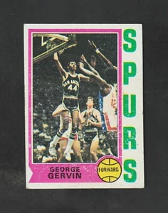 1974 Topps GEORGE GERVIN RC #196 ~~ Spurs ~ The Iceman! - Picture 1 of 2