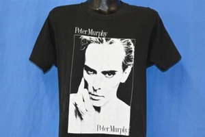 vtg 80s PETER MURPHY DEEP BLACK GOTH BAHAUS PHOTO ROCK 2 SIDED t-shirt MEDIUM M - Picture 1 of 6