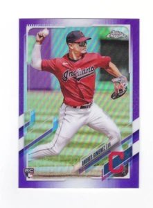 2021 TOPPS CHROME PURPLE REFRACTORS RC ANDRES GIMENEZ GUARDIANS UPDATE - Bild 1 von 2