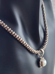 Silpada Sterling Silver White Pearl Pendant on a Stretchy Necklace 16 Grams - Picture 1 of 7