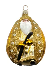 Patricia Breen Santa Marienkäfer gold weiß glitzernd Frühling Urlaub Baumschmuck - Bild 1 von 7