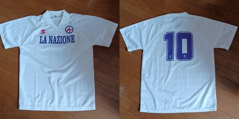 Baggio#10 Fiorentina 1989 XL Maglia Away ABM VintageJersey Football Shirt CALCIO Cover