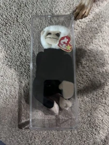 Ty Beanie Baby Mooch The Monkey 1998 ￼  Tag Attached Case - Picture 1 of 6
