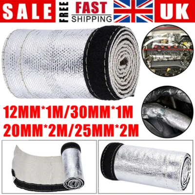 TZUTOGETHER UK Heat Shield Sleeve Insulated Wire Hose Cover Wrap Loom Tube Protection Sleeve