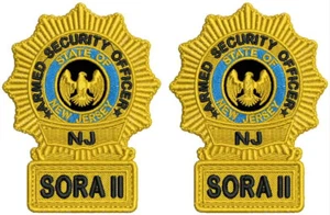 SORA II STICKEREI PATCH 3,75"X3 Velcr@ auf der Rückseite schwarz/gold - Bild 1 von 2