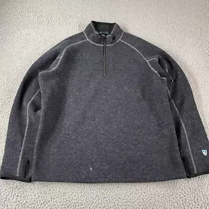 Suéter Kuhl Thermo Kore Para Hombre Talla Mediana Negro 1/4 Cremallera Poli Lana Manga Larga * - Imagen 1 de 15