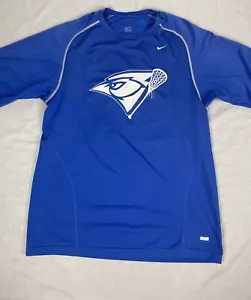 Nike Creighton Blue Jays Shirt Mens XL Lacrosse Short Sleeve Compression Blue - Picture 1 of 10