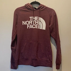 The North Face SZ M Women's Blue Green Hoodie Kangaroo Pocket Cotton Sweatshirt - Picture 1 of 7