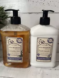 A La Maison French Lavender 1/Lotion & 1/Soap Set 16.9 Oz Each - Picture 1 of 6