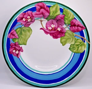 Rare Laure Japy Limoges CYCLADES Rimmed Soup Bowl 8 7/8" Floral France - Picture 1 of 8