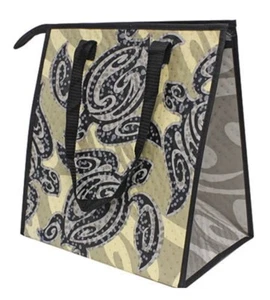 Hawaiian Tribal Honu Eco Insulated Tote Shopping Bag Tiki Bar Hawaii Farm Market - Picture 1 of 2