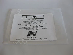 2 sacchetti da 10 rondelle piatte Seastrom A362-846 in teflon - Foto 1 di 2
