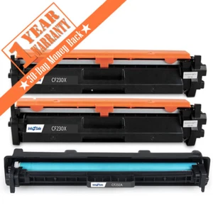 2PK CF230X Toner +1PK CF232A Drum for HP LaserJet Pro MFP M227fdw M227fdn M203dw - Picture 1 of 6