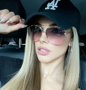 XL "TALON" OVERSIZED Women Sunglasses PILOT 100% UV PROTECTION high quality - Picture 1 of 51