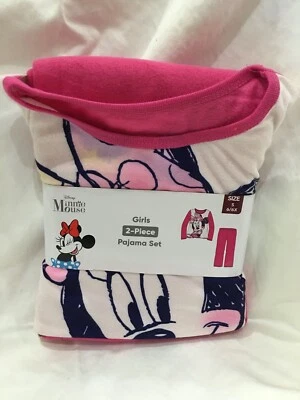 Nuevo Juego de 2 pijamas de franela Disney Minnie Mouse para niñas tallas S (6/6x), M (7/8) Foto 1 de 3