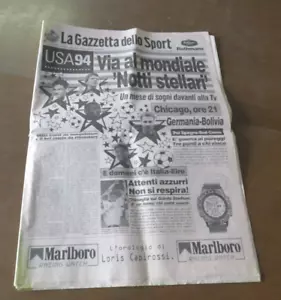 La Gazzetta dello Sport Italia Mondiali USA94 17 giugno 1994 completa OK - Imagen 1 de 19