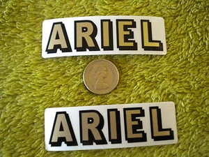 ARIEL MOTO DECALCOMANIE ORO COPPIA SFONDO CHIARO - Foto 1 di 1