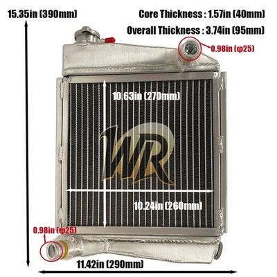 Aluminum Radiator For 1959-1997 Austin Rover Mini Cooper S 1275 SPI Performance - image 1 of 4