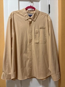 X-caster UPF 30+ Sun XXL Pale Orange Langarm Button Down W Kragen - Bild 1 von 8