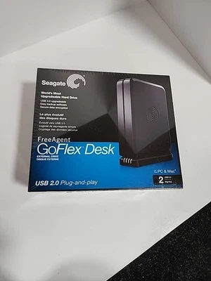 Computer PC & Mac Seagate FreeAgent Go Flex Desk 2TB External Hardrive USB 2.0  - Image 1 of 4