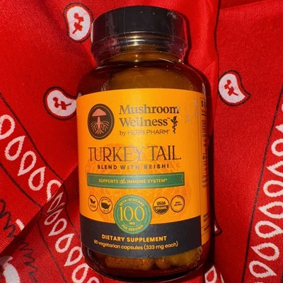 Extracto de champiñones en polvo cola de pavo, 90 cápsulas Foto 1 de 2