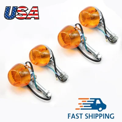 4X Señal de giro trasero para Honda CL350K Scrambler/CB350K 1968-1973 XL250K 1972-76 Foto 1 de 4