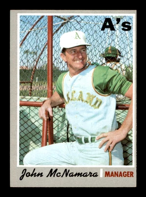 1970 TOPPS #706 JOHN McNAMARA (EX) HIGH # ~ GFCC - Image 1 of 3