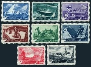 Russia 1376-1383,print 1949,MNH.Michel 1357-1364. Sport-1949:Regatta,Soccer,Jump - Picture 1 of 1