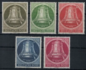BERLINO 1953 Campana della libertà 5v MH* - Picture 1 of 1