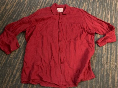 Flax Jeanne Engelhart VTG Women Linen Shirt Red Oversize Medium - Image 1 of 4