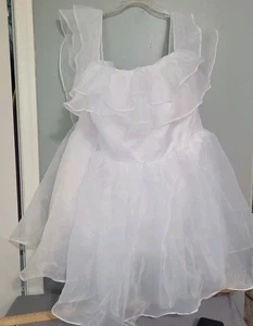 Miss Veil White Wedding Dress Bride Corset Above Knee 2x 3x NWT - Picture 1 of 8