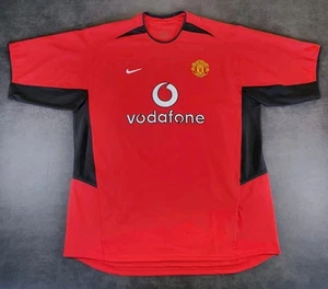 Maglia calcio Manchester United retro home 2002/04 Nike Vodafone uomo taglia XL - Foto 1 di 21