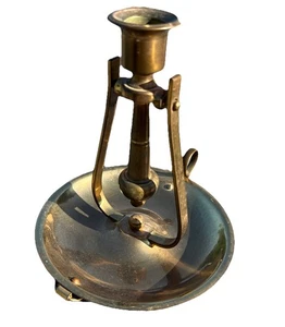 Candelabro de pared autonivelante náutico péndulo vintage de latón Baldwin 7,5" - Imagen 1 de 4