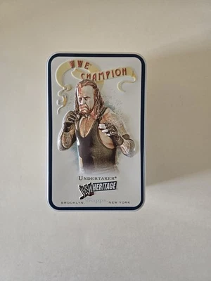 Tarjeta coleccionable Topps WWE Champion Heritage Undertaker Tin 37 cartas totales 2007 abiertas Foto 1 de 4