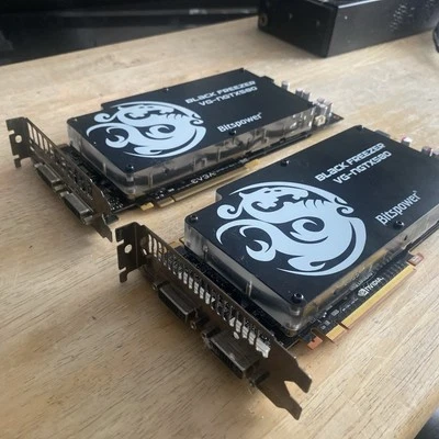 2x NVIDIA GeForce GTX 580 Graphics Cards with Bitspower Full-Cover Waterblocks - Image 1 of 4