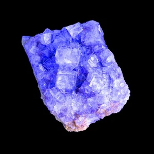 Purple fluorite crystal, light up crystal under UV, raw cubic crystal, rare - Picture 1 of 8