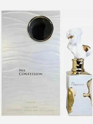 Her Confession por LATTAFA EDP perfume árabe original 3,4 oz/100 ml NUEVO Y SELLADO. - Imagen 1 de 2