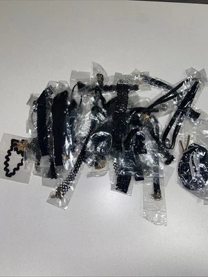 Gargantilla Negra Collar Cuñas Joyería Gótica Mujer Gótica Lote De 33 Nuevo Foto 1 de 4