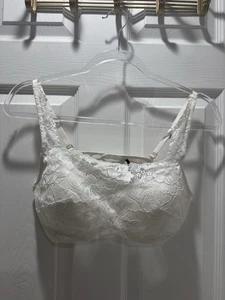 Reggiseno Soma bianco con spalline regolabili in pizzo con ferretto taglia 38C - Foto 1 di 8