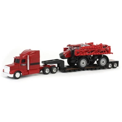 ERTL 1/64 Case IH Patriot 4350 Sprayer & Semi with Lowboy Trailer 44379 - Image 1 of 4