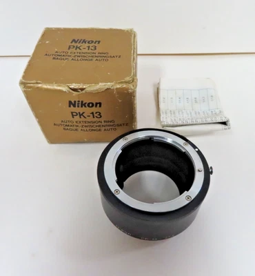 NIKON PK-13 AUTO EXTENSION RING TUBE W/ BOX EXCELLENT CONDITION -TESTED WORKING - Image 1 of 4