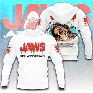 Jaws 3D hoodie Polyester unisex all size s-5xl US1544 - Picture 1 of 4
