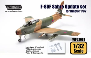 Wolfpack WP32081, F-86F Sabre Update Set (für Kinetic 1/32), Maßstab 1/32 - Bild 1 von 3
