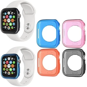 4er Pack TPU Hüllen Blau, Pink, Rot & Grau Schutzhülle Bumper Case für Apple Watch - Bild 1 von 10
