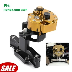 For 2014-2018 HONDA CBR 650F Front Steering Damper Stabilizer w/Mounting Bracket - Picture 1 of 12