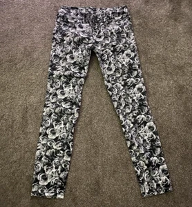 Seven 7 Skinny Jeans Leggings Size 4 Black & Grey Rose Gothic - Picture 1 of 10